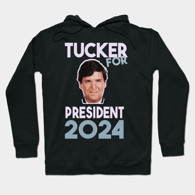 Tucker Carlson For President meme Hoodie by Shelter Art Space